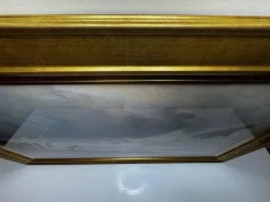 Charles Sim Mottram RBA, High Tide Off Trebar with Strand & Shipwreck, 1894, Aquarell, gerahmt