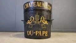 Chateauneuf Du Pape Weinkübel aus Holz, 1950er