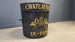 Chateauneuf Du Pape Weinkübel aus Holz, 1950er