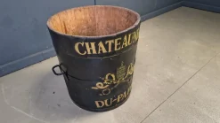 Chateauneuf Du Pape Weinkübel aus Holz, 1950er