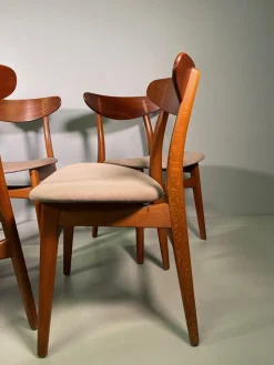 CH-30 Esszimmerstühle von Hans Wegner für Carl Hansen & Søn, 1950, 6er Set
