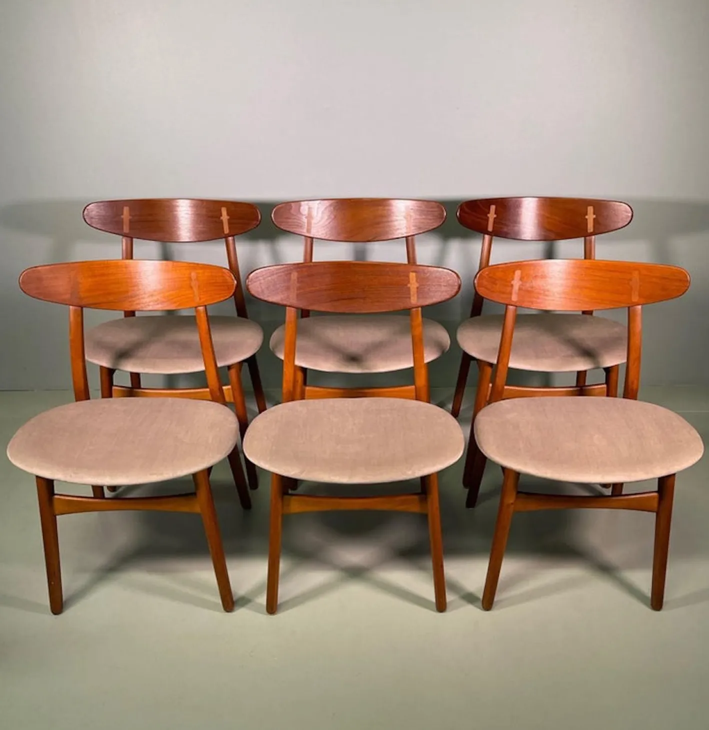 CH-30 Esszimmerstühle von Hans Wegner für Carl Hansen & Søn, 1950, 6er Set