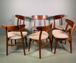 CH-30 Esszimmerstühle von Hans Wegner für Carl Hansen & Søn, 1950, 6er Set