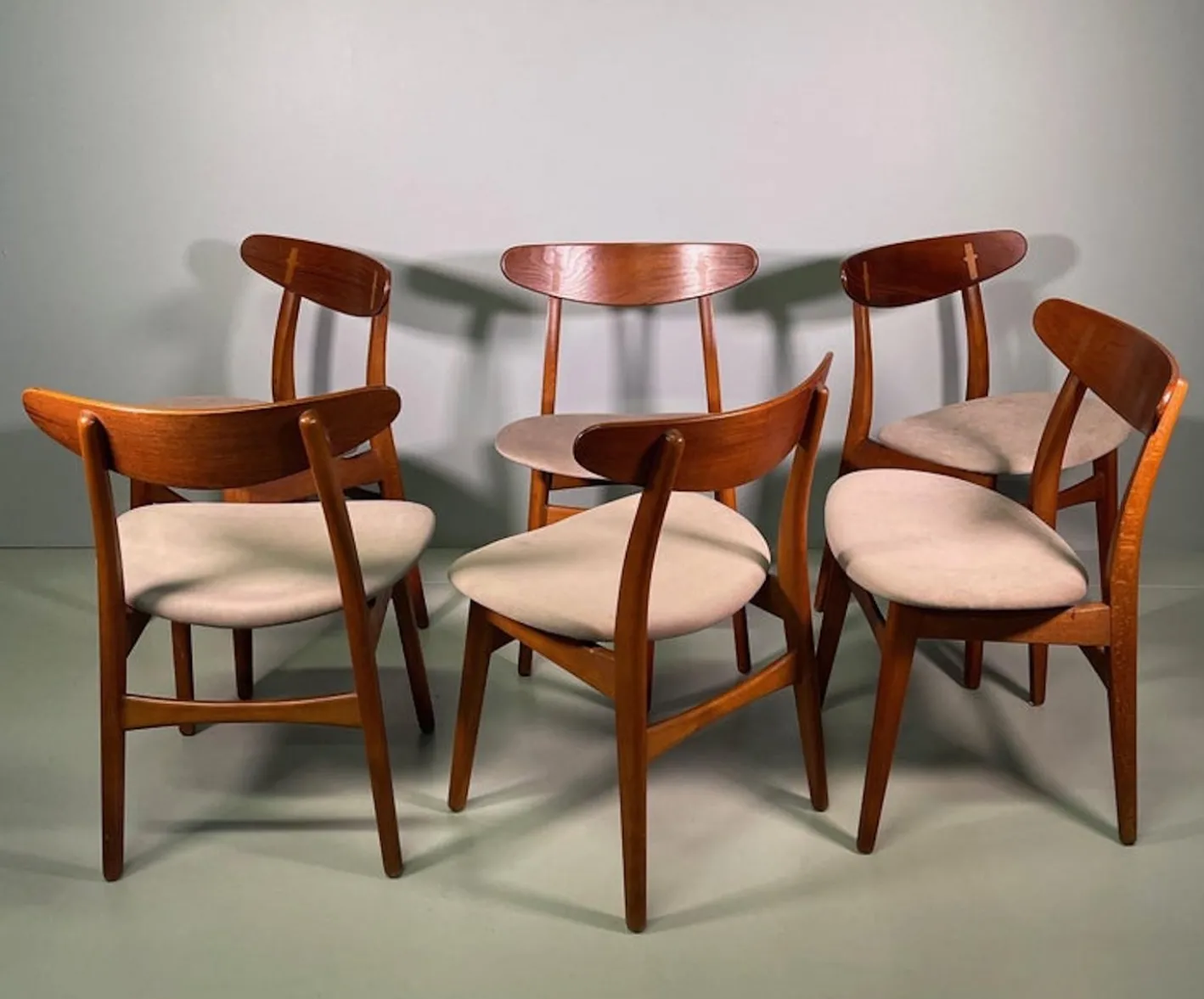 CH-30 Esszimmerstühle von Hans Wegner für Carl Hansen & Søn, 1950, 6er Set