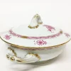 Chinese Bouquet Himbeer Terrinen mit Griffen von Herend, 3er Set