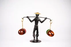 Chinesische Figur mit Salz- und Pfefferstreuer von Richard Rohac, 1950er