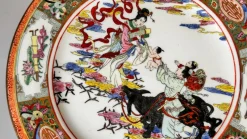 Chinesische handbemalte Teller, 1960, 5 . Set