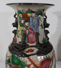 Chinesische Nankin Porzellanvasen, 1890er, 2er Set