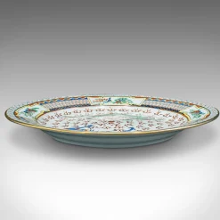 Chinesischer Art Deco Keramik Servierteller mit Drachen, 1930er