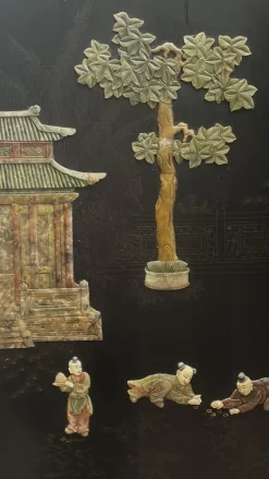 Chinesischer Raumteiler aus Stein, 19. Jh