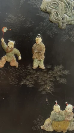 Chinesischer Raumteiler aus Stein, 19. Jh