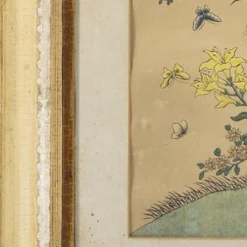 Chinesischer Schulmaler, Tierkomposition, 19. Jh., Aquarell, gerahmt