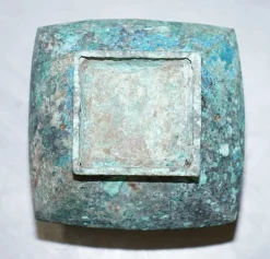 Chinesisches Ritual Weingefäß aus Bronze mit Deckel
