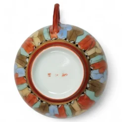 Chinesisches Teeservice mit fünf Tassen und Untertassen, 1900, 10 Set