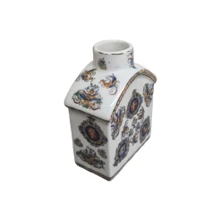 Chinesische Teedose aus Porzellan von Adele Carey, 1980er