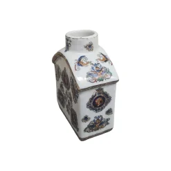 Chinesische Teedose aus Porzellan von Adele Carey, 1980er