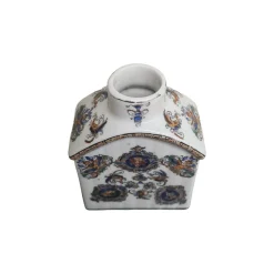 Chinesische Teedose aus Porzellan von Adele Carey, 1980er