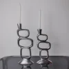 Circle Candlesticks, Matthew Hilton zugeschrieben, England, 1980er, 2er Set