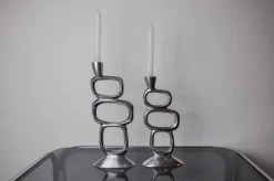Circle Candlesticks, Matthew Hilton zugeschrieben, England, 1980er, 2er Set