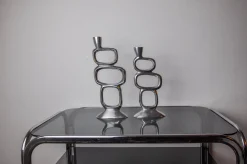 Circle Candlesticks, Matthew Hilton zugeschrieben, England, 1980er, 2er Set