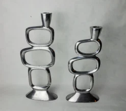 Circle Candlesticks, Matthew Hilton zugeschrieben, England, 1980er, 2er Set