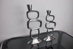 Circle Candlesticks, Matthew Hilton zugeschrieben, England, 1980er, 2er Set