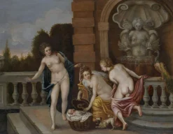 Circle of Francesco Albani, Italienische Mythologie, 1660, Öl an Bord