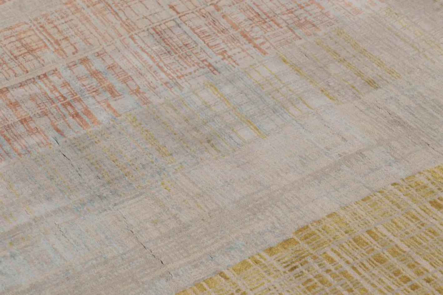 Circle Teppich mit mehrfarbigem abstraktem Muster von Rug&Kilim