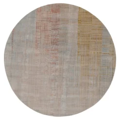 Circle Teppich mit mehrfarbigem abstraktem Muster von Rug&Kilim