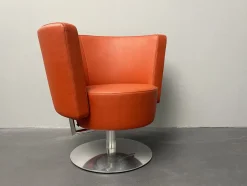 Circo Drehsessel aus rotem Leder von Peter Maly für Cor, 1990er