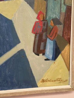 Cityscape, 1953, Öl auf Leinwand, gerahmt