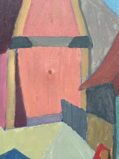 Cityscape, 1953, Öl auf Leinwand, gerahmt