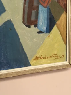 Cityscape, 1953, Öl auf Leinwand, gerahmt