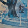 Cityscape Pastel Painting, 1962