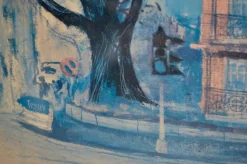 Cityscape Pastel Painting, 1962