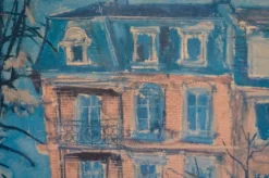 Cityscape Pastel Painting, 1962