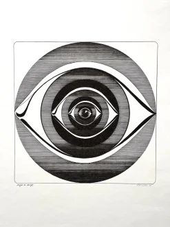 C. Keller, Auge Um Auge, 1975, Print