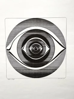 C. Keller, Auge Um Auge, 1975, Print