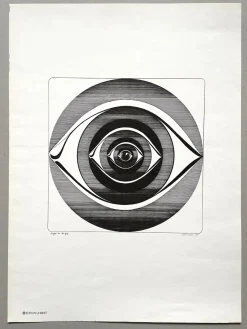 C. Keller, Auge Um Auge, 1975, Print