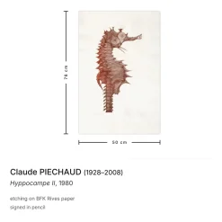 Claude Piechaud, Hyppocampe II, 1980, Radierung