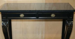 Clivedon Konsolentische aus Hartholz Makassar & Marmor von Ralph Lauren, 2er Set