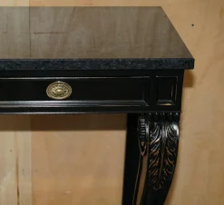 Clivedon Konsolentische aus Hartholz Makassar & Marmor von Ralph Lauren, 2er Set