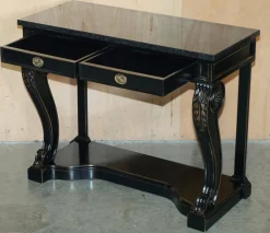 Clivedon Konsolentische aus Hartholz Makassar & Marmor von Ralph Lauren, 2er Set