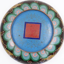Cloisonné Tasse mit Drachen von Zhengde, 1920er