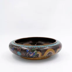 Cloisonné Tasse mit Drachen von Zhengde, 1920er