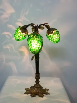 Cluster Lampe aus Muranoglas in Weintrauben-Optik, 1960er