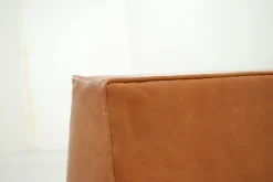 Cognacfarbenes modulares Ledersofa Set von George Nelson für Herman Miller, 1968
