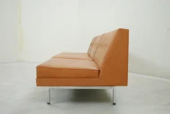 Cognacfarbenes modulares Ledersofa Set von George Nelson für Herman Miller, 1968