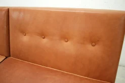 Cognacfarbenes modulares Ledersofa Set von George Nelson für Herman Miller, 1968