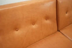 Cognacfarbenes modulares Ledersofa Set von George Nelson für Herman Miller, 1968